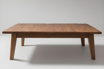 The table stands in the middle of a white room on a light white background.