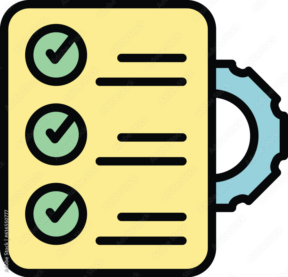 Poster regulated products control icon. outline regulated products control vector icon for web design isola
