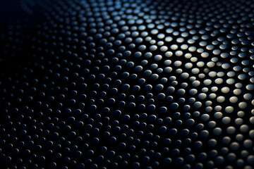 Dark background with some shiny bright dot elements in iron texture and design