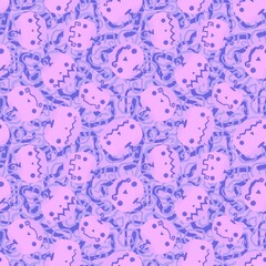 Halloween seamless pumpkins pattern for fabrics and wrapping paper and clothes print