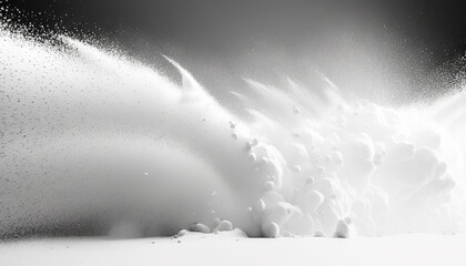 Abstract design of white powder explosion - 616552748