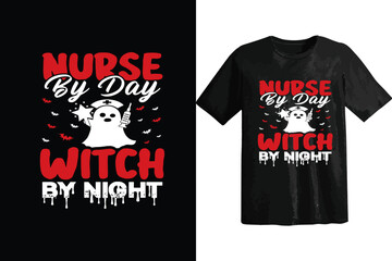 Nurse Halloween Day t-shirt design