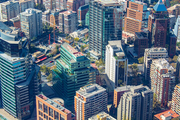 aerial view Santiago, Chile
