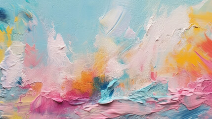 Pastel colors painting texture, pallet knife paint on canvas, oli paint background art concept