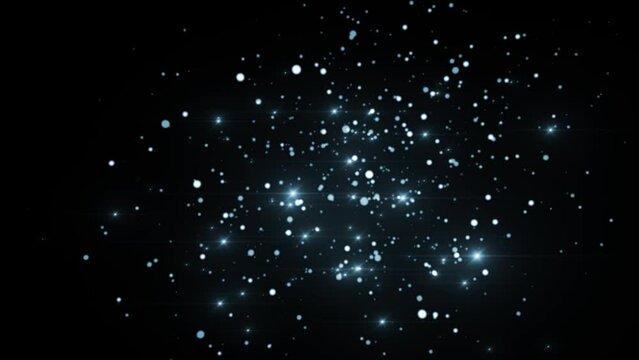 Glitter Shiny Stars Background Digital Rendering