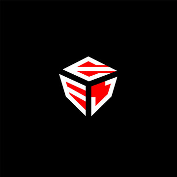 EEJ letter logo abstract creative design. EEJ unique design	