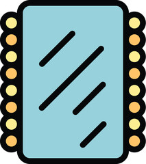 Hair styling tools icon. Outline Hair styling tools vector icon for web design isolated on white background color flat