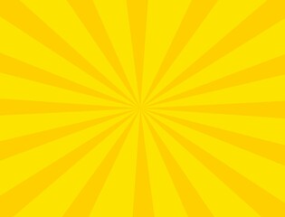 Orange Sunburst Pattern Background. Rays Radial. Summer poster.
