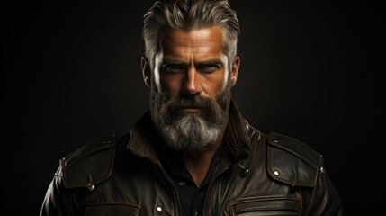 Obraz premium a man with a beard and mustache