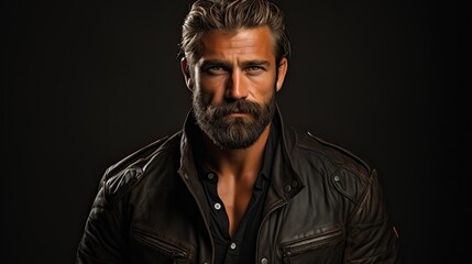 Fototapeta premium a man with a beard and mustache