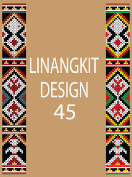 It is a traditional handicraft design by native tribes in East Malaysia usually with green, black, yellow, purple, brown, white, and orange threads