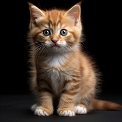 Portrait of a kitten, Generative Ai