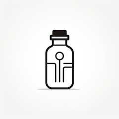 Medicine bottle icon.