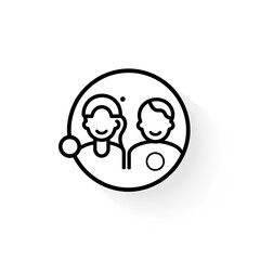 business people on white background