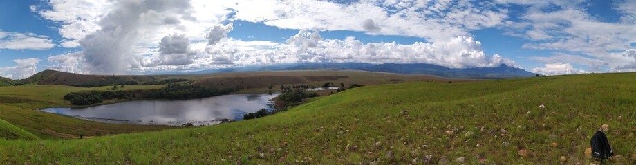 view of the valley and the lagoon