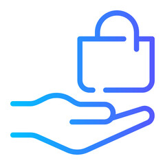 Fototapeta premium product gradient icon