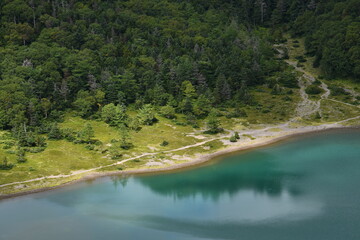 仲秋の日光白根山と五色沼