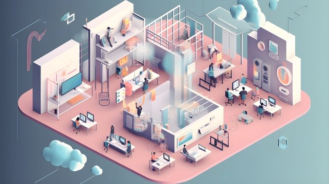 Unleash Your Remote Potential: An Immersive 3D Illustration Revealing the World of Remote Work