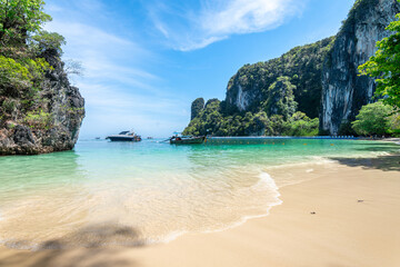 beautiful beach at krabi, thailand
