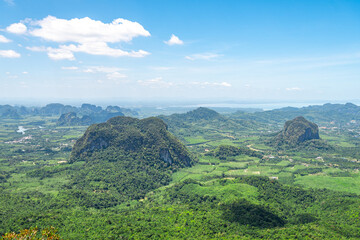 Fototapeta na wymiar panoramic view from dragon crest mountain, thailand