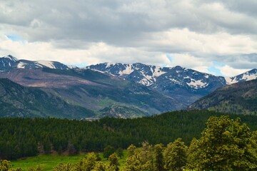 Fototapeta na wymiar Scenic beauty of Rock mountain national park in Colorado