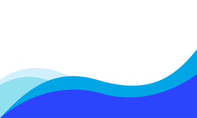 Minimalist wavy blue business background