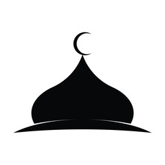 mosque dome icon vector