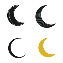 Obraz na płótnie Canvas moon icon vector