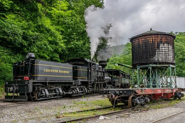 Obraz premium steam locomotive
