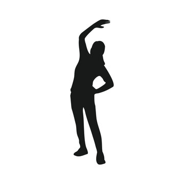 people icon gymnastic person icon vector