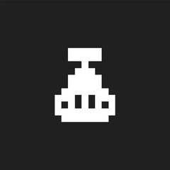 this is Rpg icon in pixel art with white color and black background ,this item good for presentations,stickers, icons, t shirt design,game asset,logo and your project.