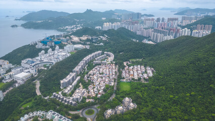 the landscape of HKUST and Tai Po Tsai Village June 25 2023