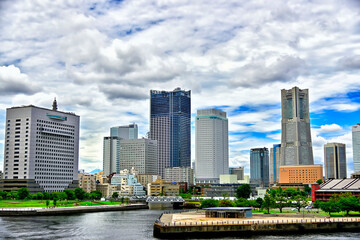Fototapeta premium 【神奈川】横浜 みなとみらい方面の風景