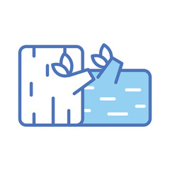 Obraz premium Grab this carefully designed icon of firewood in modern stye, ready to use icon