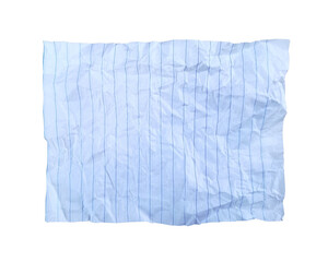 crumpled white paper with straight lines.