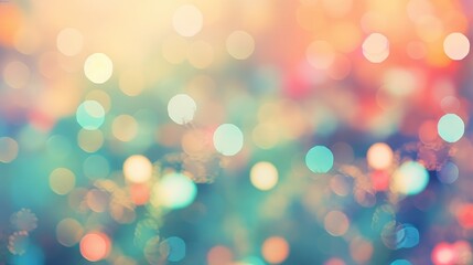 Obraz premium mix color blurred background for presentation with small backlit lights with beautiful round bokeh
