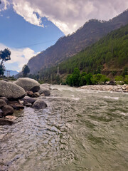 Naitwar Mori Hydro Electric Project 04 May, 2023. A hydrolic project over the river Tons