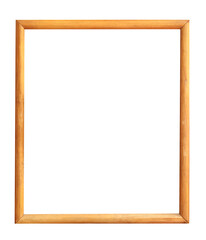 Woodden frame isolated on transparent background (PNG File)