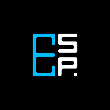 ESP letter logo abstract creative design. ESP unique design	