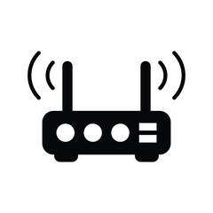 Internet modem device vector icon