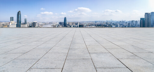 Fototapeta premium China's modern urban architectural landscape skyline..