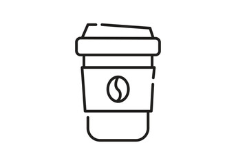 coffee cup isolated on white