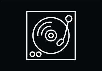 music instrument illustration on black background