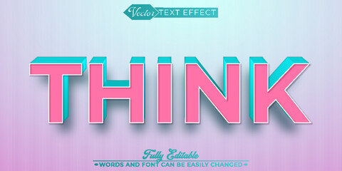 Modern Think Editable Text Effect Template