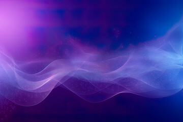 abstract futuristic background with blue purple glowing neon moving high speed wave lines