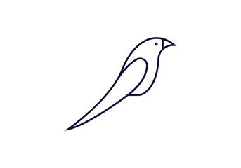 bird shape isolated on white background