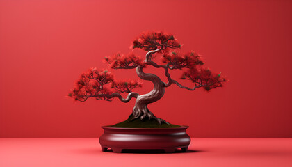 Fototapeta premium bonsai tree in a pot