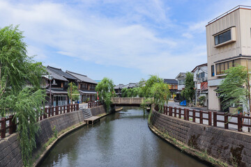 Obraz premium 佐原の街並み（千葉県佐原市）
