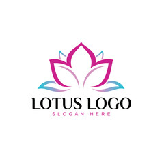 Pasteul pink lotus logo on white background, 