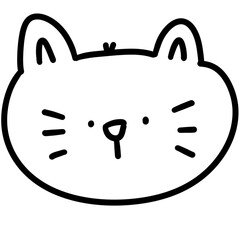 black and cartoon cat